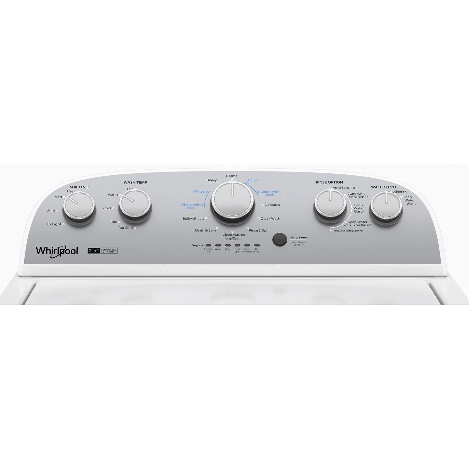 Whirlpool White Top Load Washer (4.4 Cu Ft) & White Electric Dryer (7.0 Cu.Ft.) - WTW4957PW/YWED4815EW - Image 3