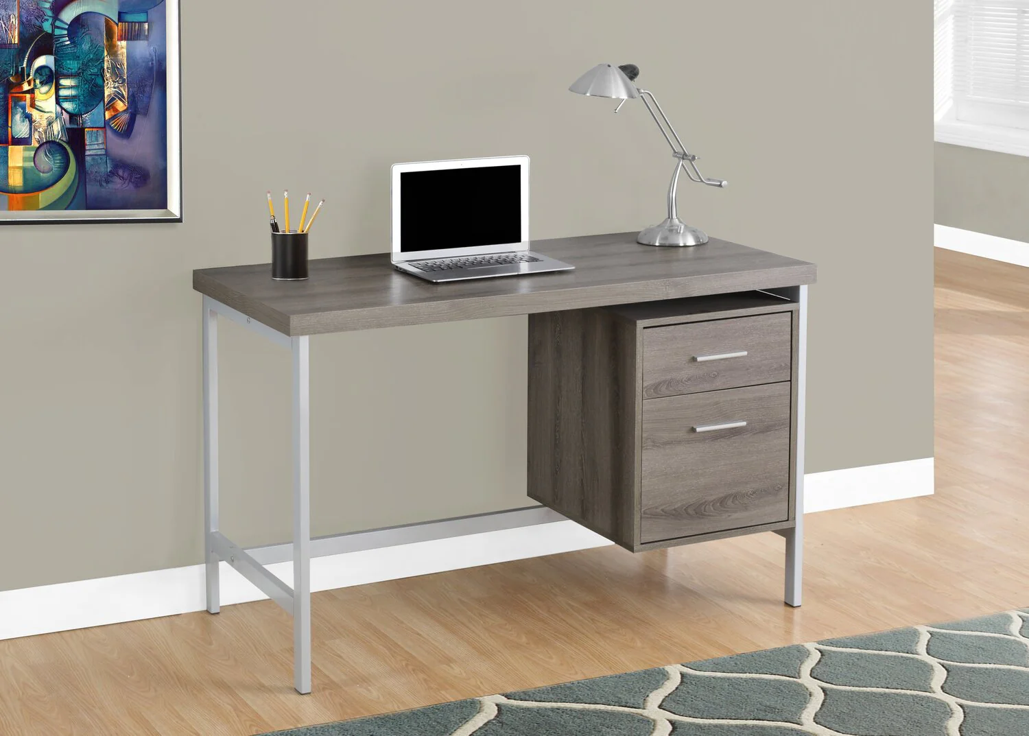 Wilene Desk - Taupe - Image 3