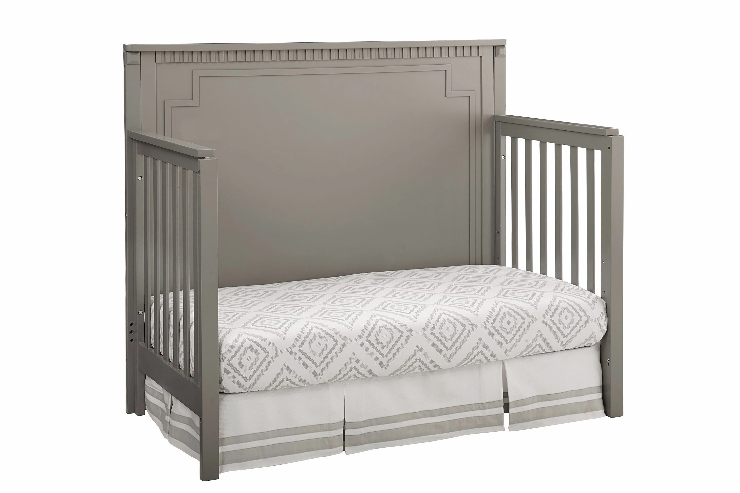Willowbrook Convertible Panel Crib - Grey - Image 3