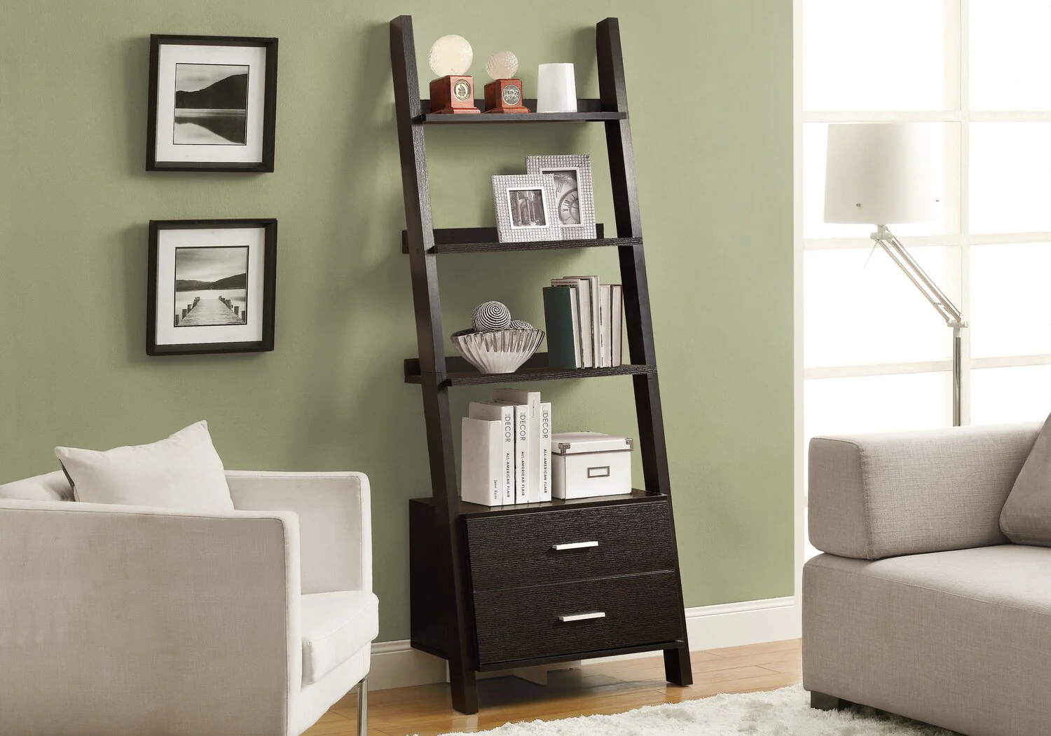 Wolverhampton Bookcase with Storage - Espresso - Image 3