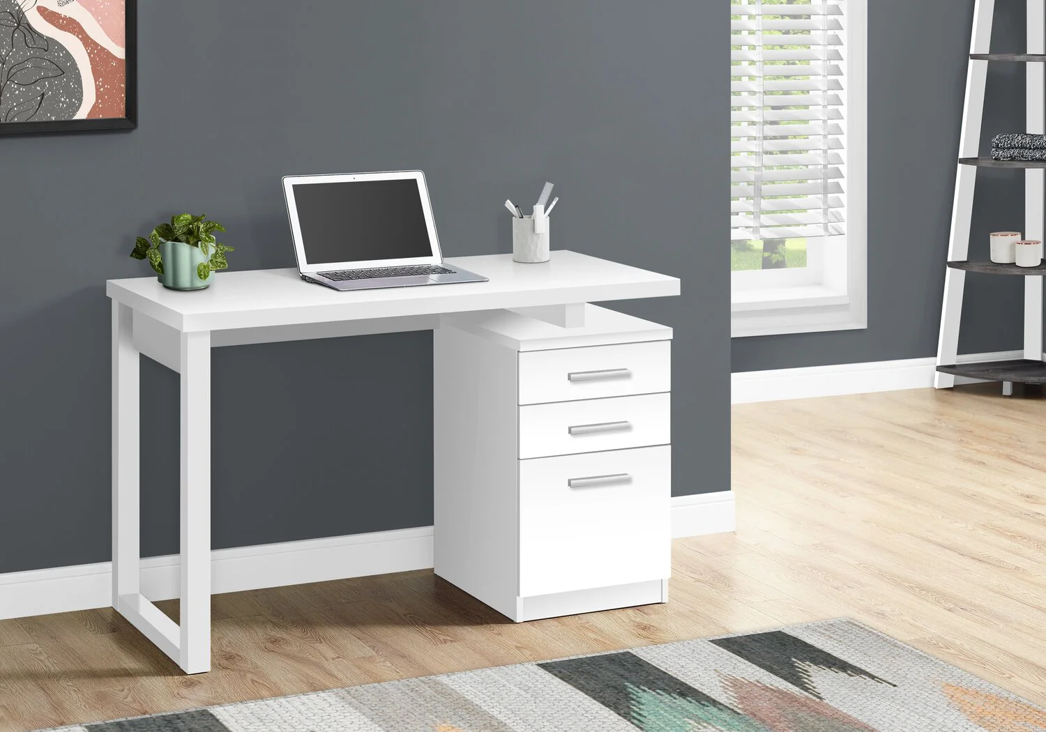 Wolverhampton Reversible Desk - White - Image 7