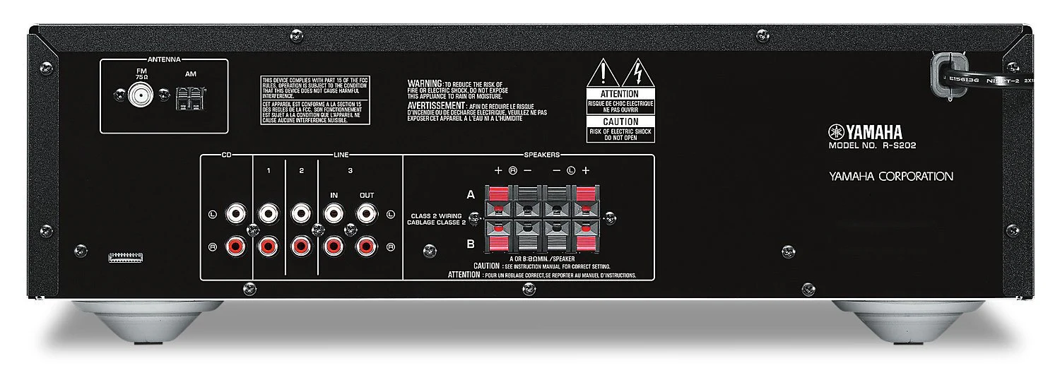 Yamaha R-S202 Natural Sound 2-Channel Stereo Bluetooth® Receiver - Image 4