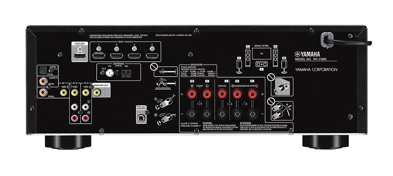Yamaha RV-V385 5.1-Channel AV Receiver - Image 2