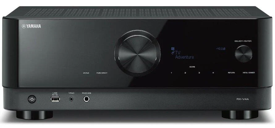 Yamaha RX-V4A AV Receiver with CINEMA DSP 3D and Voice Assistant Compatibility - RXV4A B - Image 2