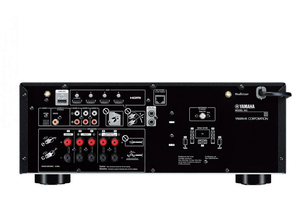 Yamaha RX-V4A AV Receiver with CINEMA DSP 3D and Voice Assistant Compatibility - RXV4A B - Image 3