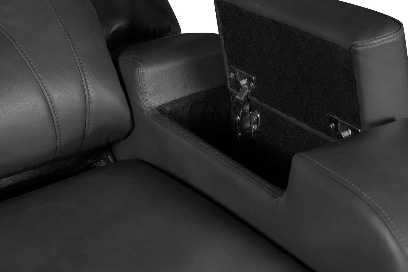 Yarmuth Leath-Aire Power Recliner - Grey - Image 10