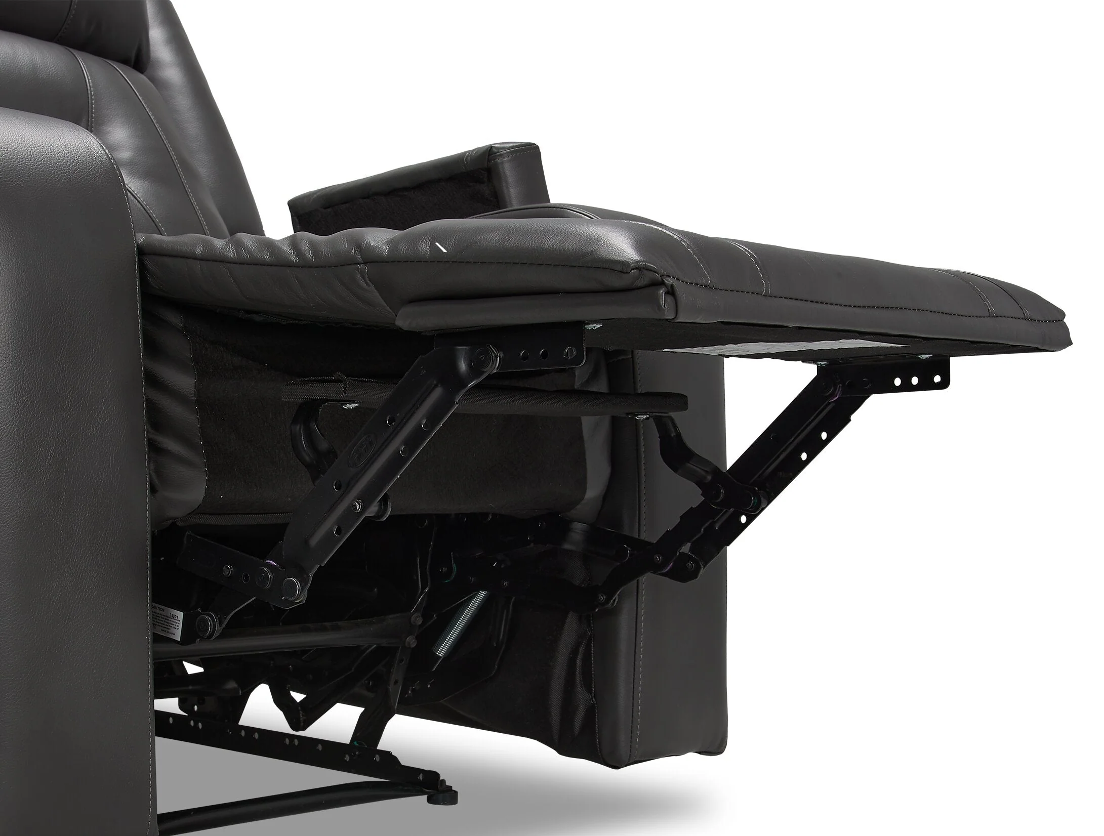 Yarmuth Leath-Aire Reclining Loveseat - Grey - Image 7