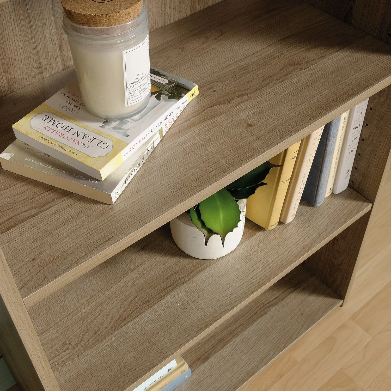 Yurok 3-Shelf Bookcase - Summer Oak - Image 10