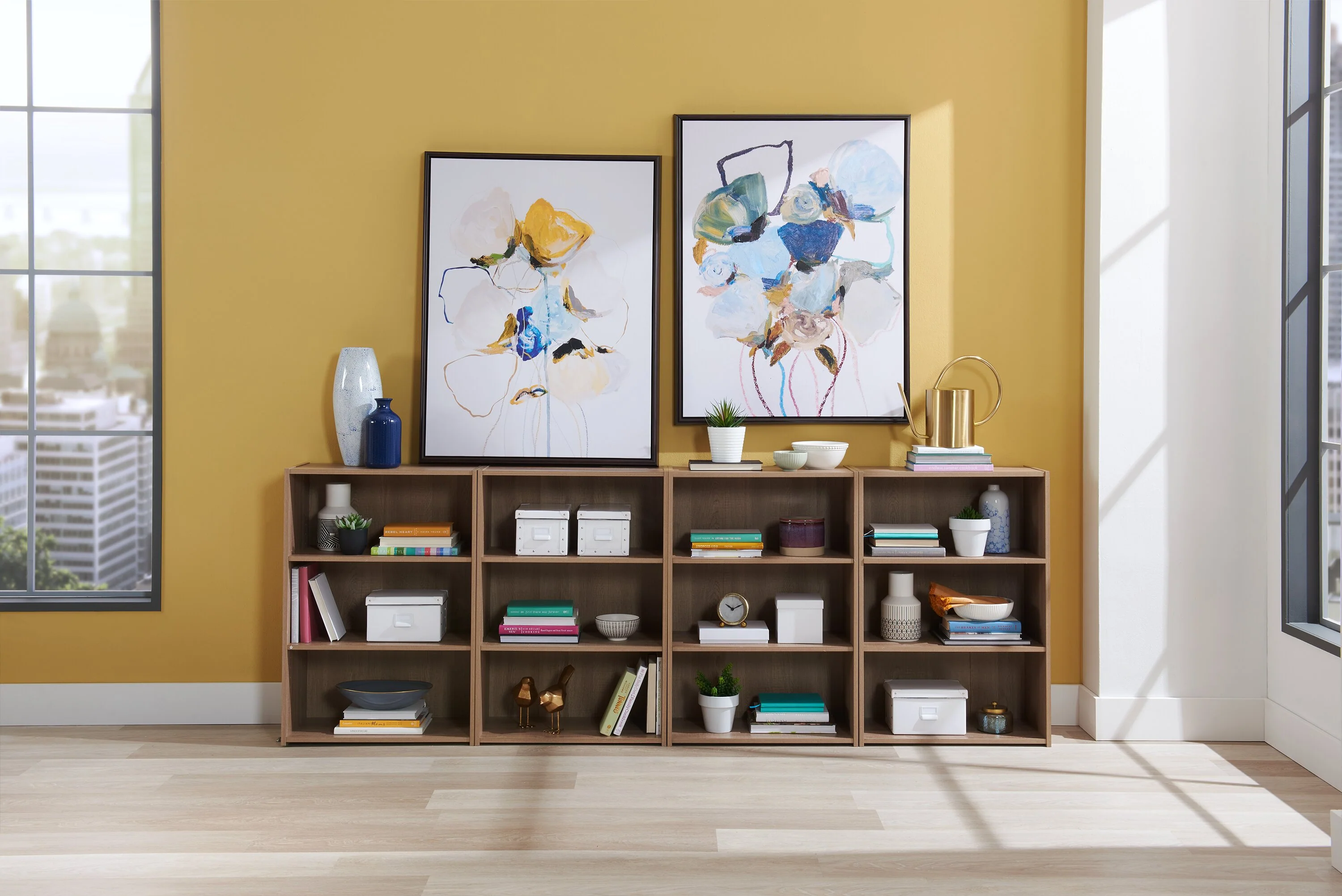 Yurok 3-Shelf Bookcase - Summer Oak - Image 14