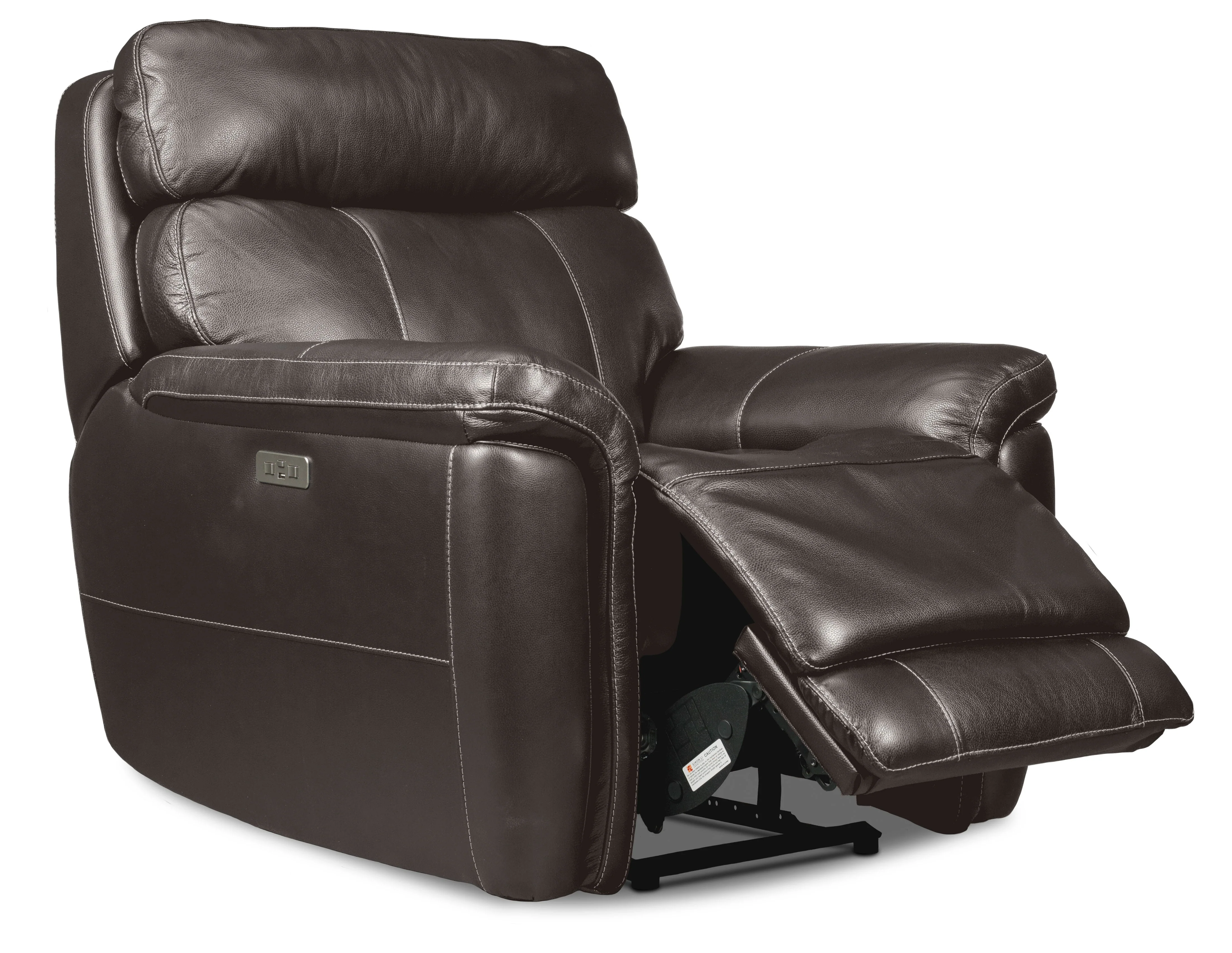 Zane Dual Power Recliner - Dark Grey