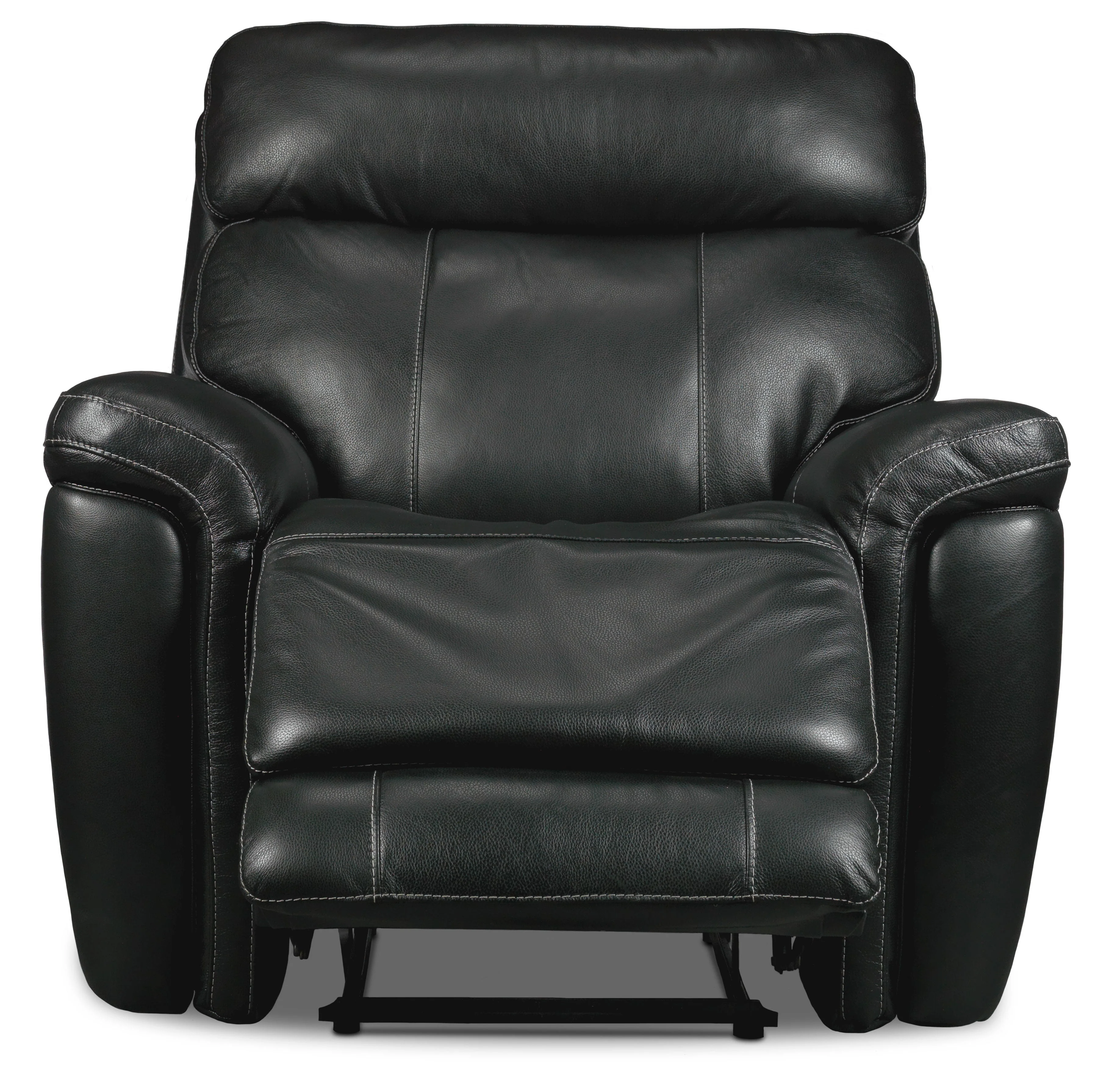 Zane Dual Power Recliner - Midnight Black - Image 4