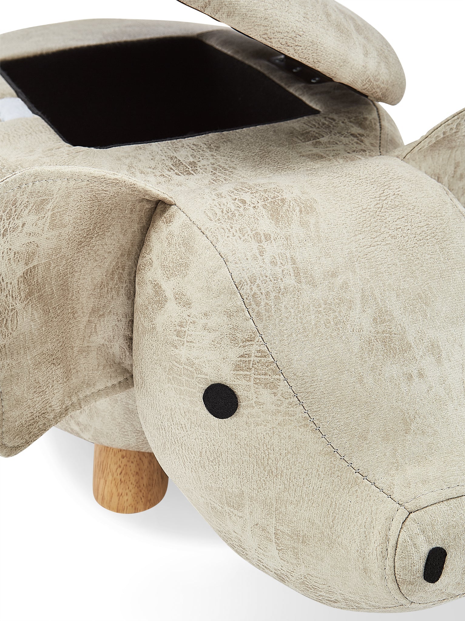 Zoo Companions Pig Storage Ottoman - Grey - Image 7