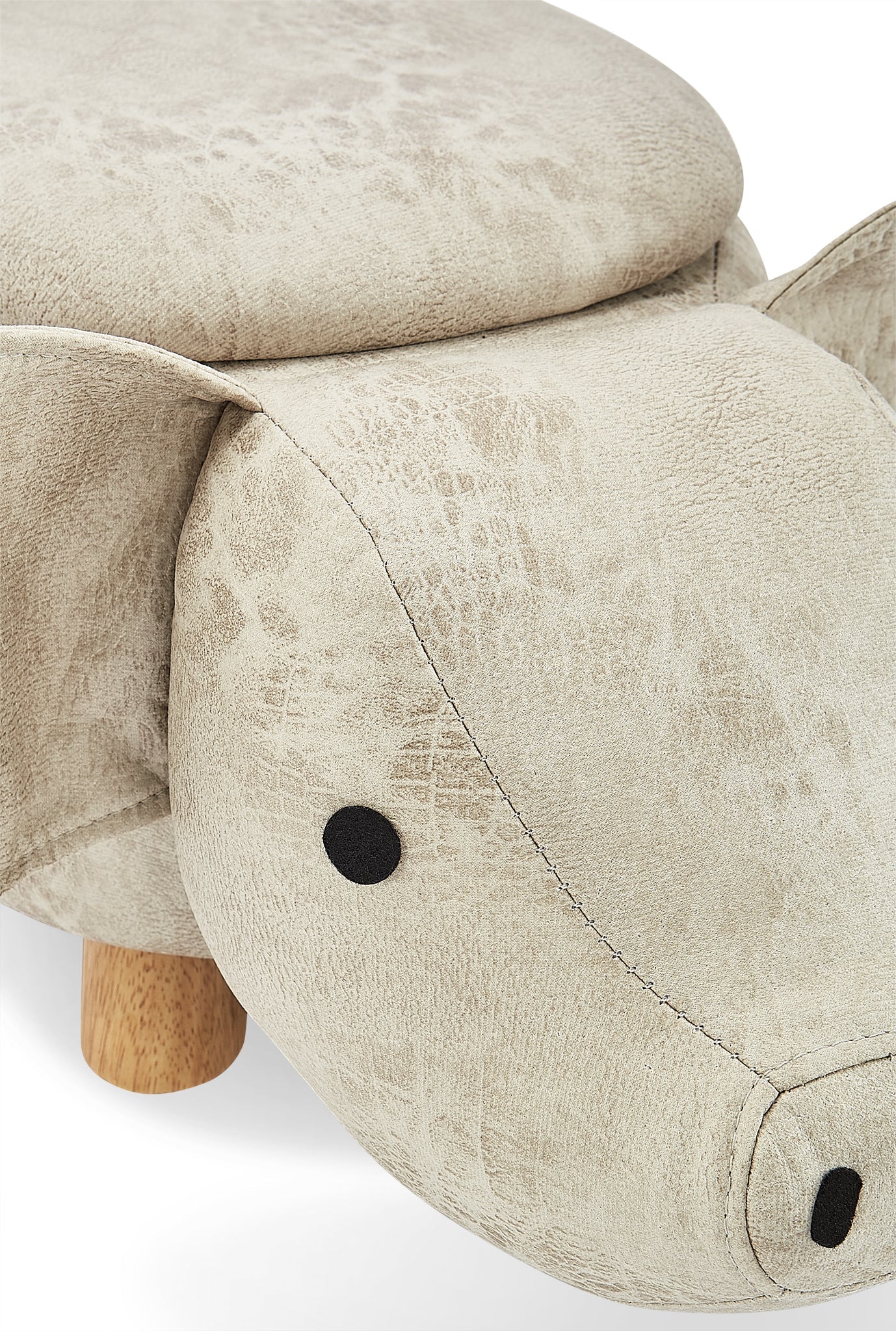 Zoo Companions Pig Storage Ottoman - Grey - Image 8