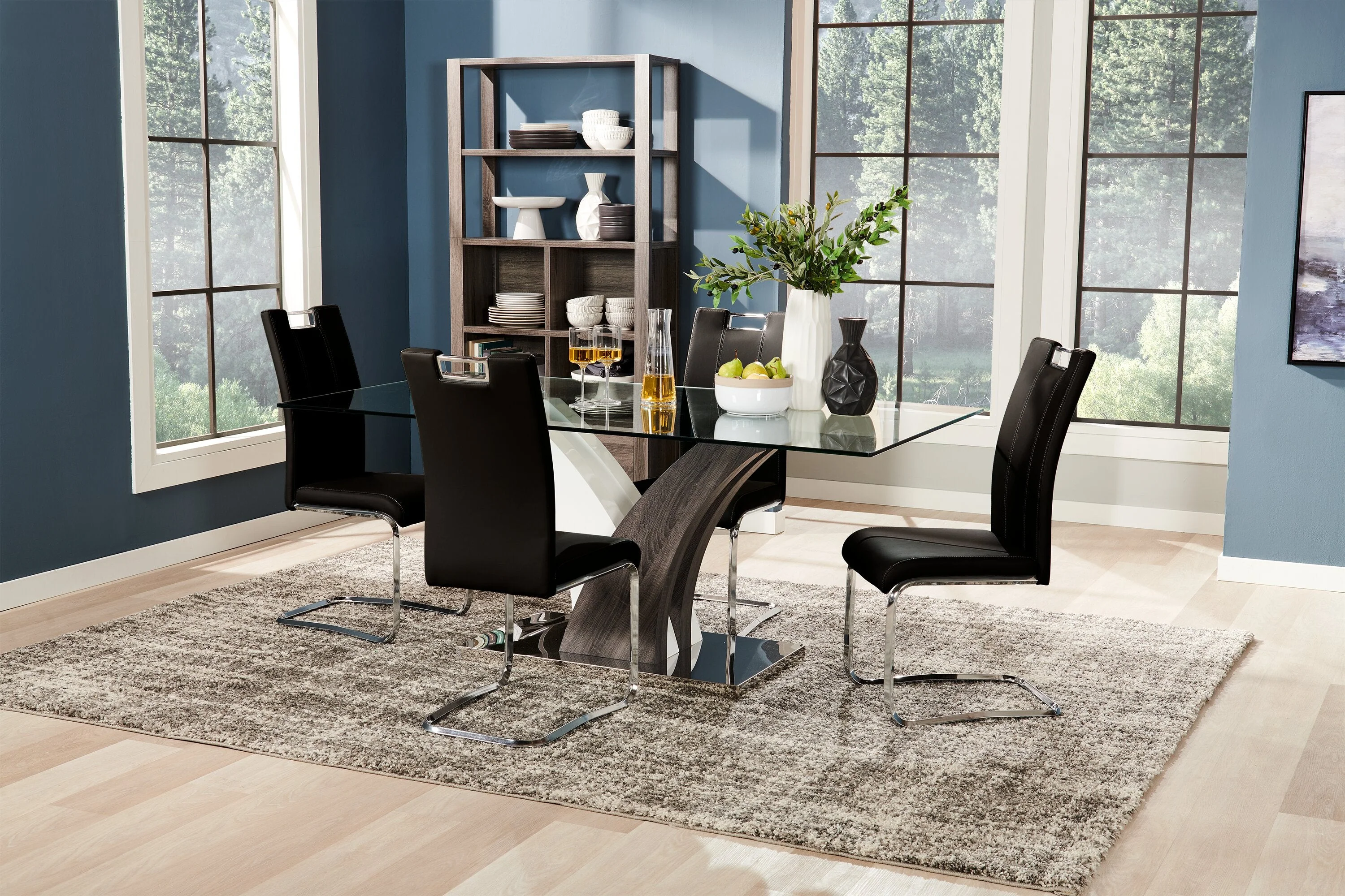 Zuchelli 5-Piece Dining Set - Black - Image 5