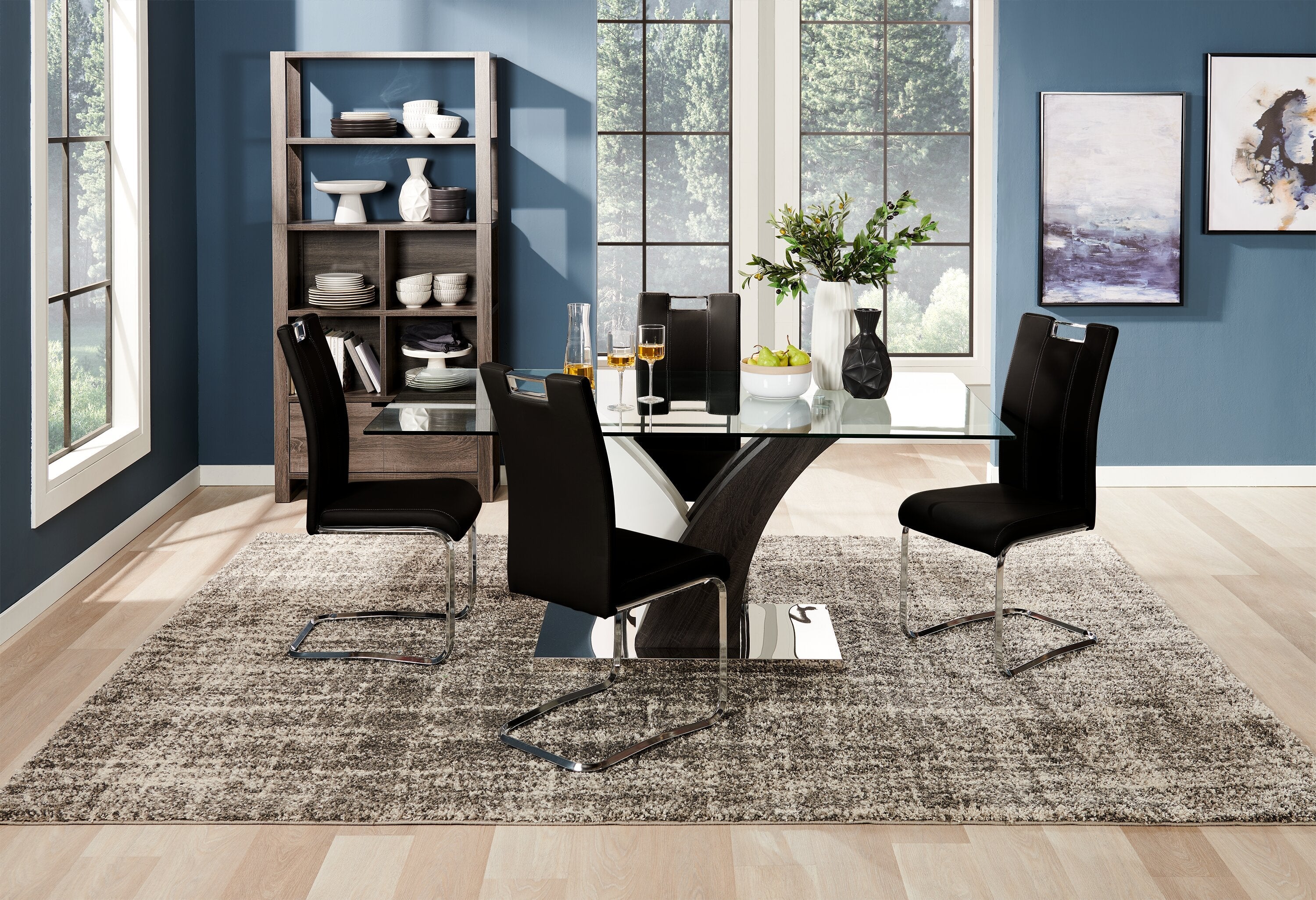 Zuchelli 5-Piece Dining Set - Black - Image 6