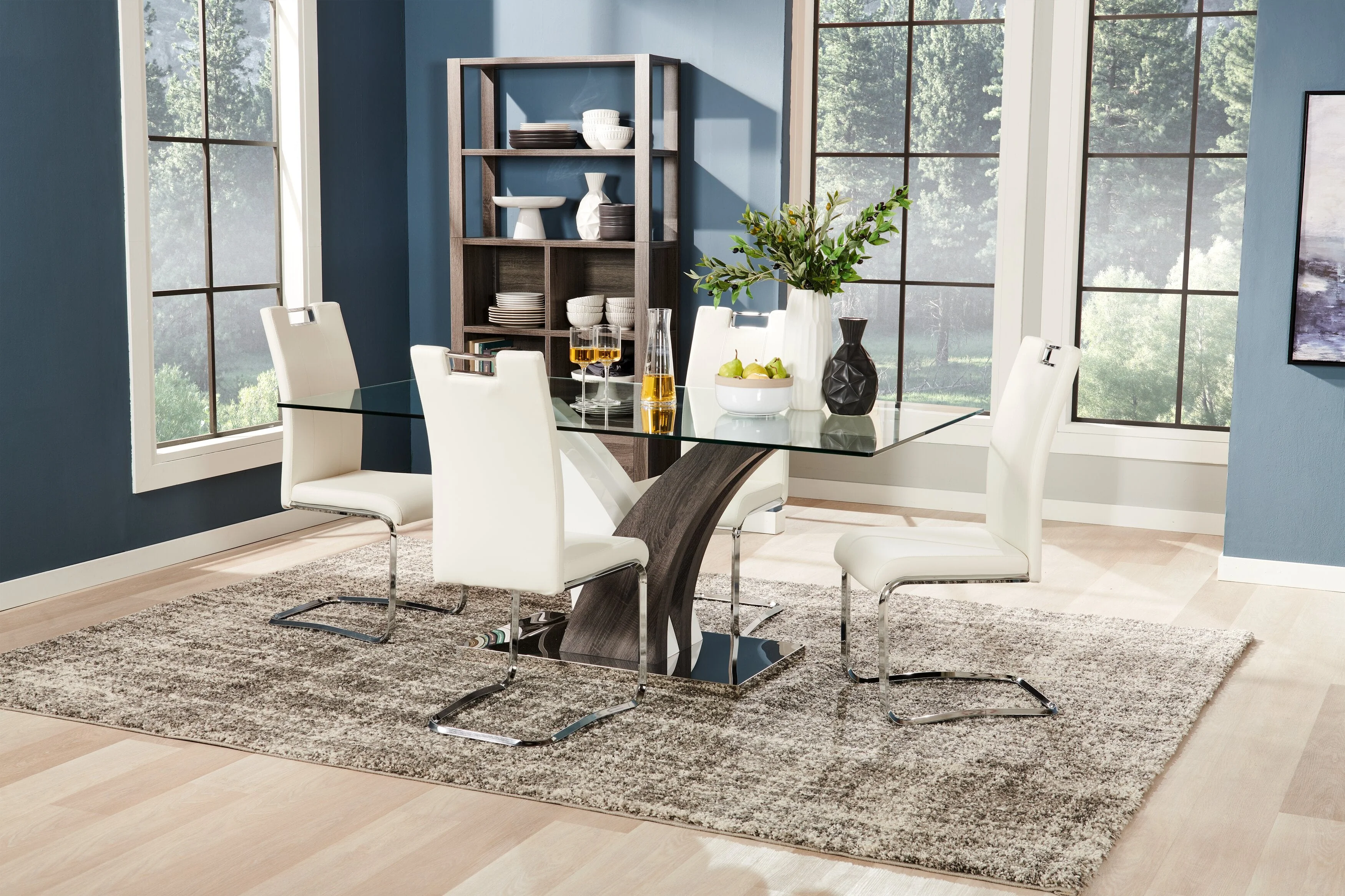 Zuchelli 5-Piece Dining Set - White - Image 4